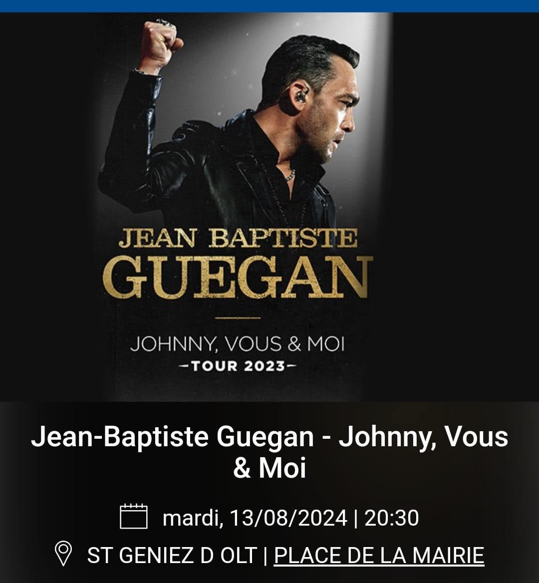 Concert Jean Baptiste Guegan